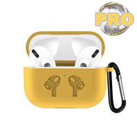UPOLS Compatible with AirPods Pro Case, Protective Cover with Keychain, Bounce Carrying Case Compatible with Apple AirPods Pro Charging Case [2019 Release] Soft Slim Silicone Case Skin (Lemon Yellow)