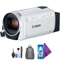 Canon VIXIA HF R800 Camcorder (White) + Pro Accessories Bundle