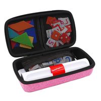 xcivi Hard Carrying Case for Osmo Genius Kit for iPad, Storage Organizer for OSMO Base/Starter/Numbers/Words/Tangram/Coding Awbie Game (Pink)