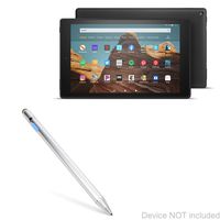 Amazon Fire HD 10 (2019) Stylus Pen, BoxWave [AccuPoint Active Stylus] Electronic Stylus with Ultra Fine Tip for Amazon Fire HD 10 (2019) - Metallic Silver