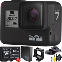 GoPro HERO7 Black + Cleaning Kit + 256 Memory Card (2x128)