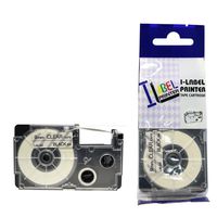 LM Tapes - Casio KL-750 9mm Black on Clear Compatible Label Tape for Casio KL750 EZ Label Printer