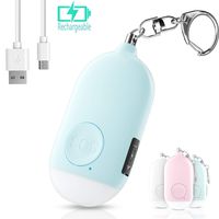 Safesound Personal Alarm Siren Song 1-Pack - 130dB Self Defense Alarm Keychain with Mini Emergency LED Flashlight - Security Personal Protection Devices for Women Girls Kids and Elderly