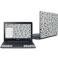 Mightyskins Skin Compatible with Samsung Chromebook 3 11.6" - Laughing Skulls | Protective, Durable, and Unique Vinyl Decal Wrap Cover | Easy to Apply, Remove, and Change Styles | Made in The USA