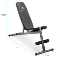 Exercise Utility Bench for Upright, Incline, Decline, and Flat Exercise SB-261W