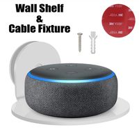 YES Google Home Echo Dot Wall Mount, Smart Home Outlet Wall Mount Shelf: Hidden Cable Management for Security Cameras,Nest,Smart Speakers,echo dot and more,A Space-Saving Shelves Solution(Wall Shelf)