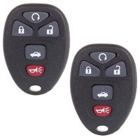 SCITOO Keyless Entry Remote Fob 2X 5 Button Replacement fit for Chevrolet Cobalt Chevrolet Malibu Pontiac G5 Pontiac G6 KOBGT04A
