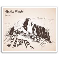 2 x 10cm Machu Picchu Peru Vinyl Stickers - Travel Sticker Laptop Luggage #17057 (10cm Wide)