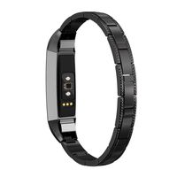 SWEES Bands Compatible for Alta HR Alta Women Small Adjustable Metal Stainless Replacement Elegant Jewelry Design Dressy Bracelet Diamond, Rose Gold, Silver, Black