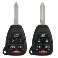 Keyless2Go Keyless Entry Remote Car Key Replacement for Vehicles That Use 6 Button M3N5WY72XX - 2 Pack
