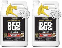 HARRIS Bed Bug Killer, Toughest Liquid Spray with Odorless and Non-Staining Extended Residual Kill Formula (Gallon) (Тwo Рack)