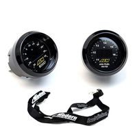 AEM 2 Gauge Display Set UEGO WideBand Air/Fuel Ratio Gauge + Boost Pressure Gauge -30-35psi + MAPerfomrance Lanyard
