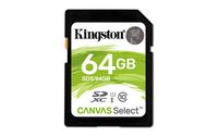 Kingston Canvas Select 64GB SDHC Class 10 SD Memory Card UHS-I 80MB/s R Flash Memory Card (SDS/64GB)