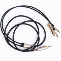 NEW NEOMUSICIA Replacement Cable Compatible with Hifiman HE4XX, HE-400i (The Latest Version with Both 3.5mm Plug) Headphones 3.5mm & 6.35mm to Dual 3.5mm Jack Male Cord 2m/6.6ft