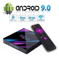 Android 9.0 TV Box, H96 MAX 4GB 32GB Smart TV Box USB 3.0 BT 4.0 2.4G 5G Dual WiFi 3D/4K H.265 KD18.1 Smart Android TV Box