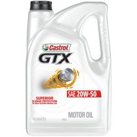 Castrol 03095 GTX 20W-50 Motor Oil, 5 Quart