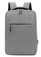 Delang Business Tarvel Laptop Water Resistant Backpack USB Charging Port Backpack, Gray