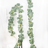 DearHouse 2PCS Eucalyptus Garlands Artificial Greenery Garland Faux Silk Eucalyptus Vines Wedding Backdrop Wall Decor Flower Arrangement