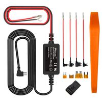 Dash Cam Hardwire Kit,Mini USB Hard Wire Kit Fuse for Dashcam,with Mini/LP Mini/ATO/Micro2 Fuse, 12V-30V to 5V Car Dash Camera Charger Power Cord（11.5ft）