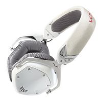 V-MODA Crossfade LP Over-Ear Noise-Isolating Metal Headphone (White Pearl)