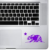 StickAny Palm Series California Bear Repub Sticker for MacBook Pro, Chromebook, and Laptops (Purple)