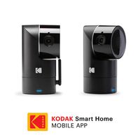 KODAK Cherish F685 Home Security Camera (2-Pack) with Mobile App - Full-HD Wireless Security Camera System with Infrared Night-Vision, Battery, Tilt, Pan, Zoom - Surveillance Camera, WiFi Camera
