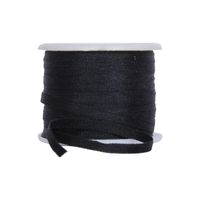 Threadart 100% Pure Silk Ribbon - 2mm Black - No. 002-3 Sizes - 50 Colors