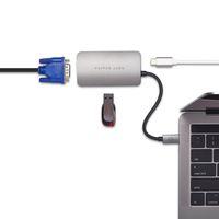 VGA USB C Adapter, Pepper Jobs TCH-3, Support PD Charging and USB 3.0 Port Thunderbolt 3 Port Compatible for MacBook Pro, Dell XPS 13/15, HP Spectre x360, Surface Book 2, Lenovo Yoga 910 and More