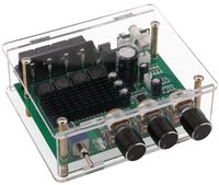 Yeeco Digital Amplifier Board Dual Channel 80W+80W DC12V-24V / AC14V-17V Audio Power Amplifier Board Car Audio Stereo AMP Module with Volume Knob RCA Audio Input for Audio System DIY Speakers