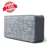 Woozik Home Portable Bluetooth Speaker  - with Fabric Surface, Built-in Microphone, AUX, Great for Outdoors and Indoors