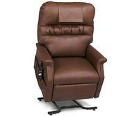 Golden Technologies Monarch PC-355M Medium Lift Chair 3-Position Recliner - PR355-MED Heat and Massage Chestnut Brown Easy Care Vinyl