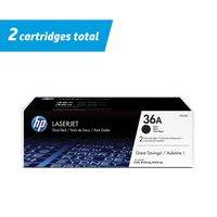 HP 36A | CB436D | 2 Toner Cartridges | Black