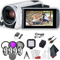 Canon VIXIA HF R800 Camcorder (White) Standard Accessory Bundle
