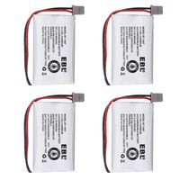 EBL Model BT1007 Rechargeable Cordless Phone Battery for Uniden BBTY0651101, 4 Pack