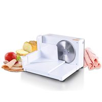 SuperHandy Meat Slicer Food Deli Bread Cheese 6.7-inch Professional Portable & Collapsible Electric AC 120V 60Hz 100 Watt with a Stainless Steel RSG Solingen Blade