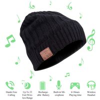 Wireless Bluetooth Beanie Hat Headphone Headset Music Audio Cap,Winter Trendy Cap Ear Covers for Women Men with Speakers Mic Hands Free Outdoor Sports,Compatible with iPhone,Samsung,