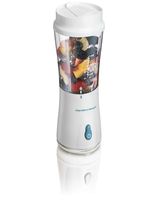Hamilton Beach Personal Blender for Shakes and Smoothies with Two 14oz Travel Cups and 2 Lids, White (51102)
