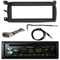 Pioneer DEH-S6000BS Bluetooth CD Car Stereo Audio Receiver - Bundle Combo W/Enrock Dash Kit for 1998-Up Chrysler/Dodge/Jeep Vehicles + Antenna Adapter Cable + Radio Wiring Harness + Enrock Antenna