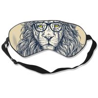 Zoe Diro Sleep Mask Hipster Lion Glasses Unisex Blackout Eyes Masks
