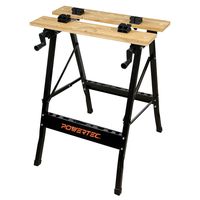 POWERTEC MT4006 Deluxe Bamboo Workbench Top | Portable Project Center and Vise Tool