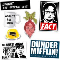 Daft Office Sticker Pack Schrute Farms Dwight Boss Mug Jello (7 Stickers Series 1)
