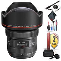 Canon EF 11-24mm F/4L USM Lens for Canon 6D, 5D Mark IV, 5D Mark III, 5D Mark II, 6D Mark II, 5Dsr, 5Ds, 1Dx, 1Dx Mark II + Accessories (International Model) Deluxe Kit