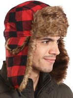 Trapper Hat - Winter Trooper Aviator Earflap Eskimo Hat - Fits Men & Women