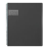 Oxford Idea Collective Professional Notebook, Double Wire-O, 11 x 8 1/4, Ruled, 80 Sheets, Gray (57016IC)