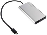 StarTech.com Thunderbolt 3 to Dual HDMI Display Adapter - 4K 30Hz - Certified TB3 to HDMI Monitor Adapter - Compatible w/Windows Only (TB32HD2)