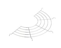 Helen's Asian Kitchen 97127 Fits 12-Inch Pans Tempura Cooling Rack, 3-Inches x 10.75-Inches, Silver