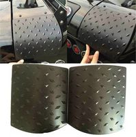 FMtoppeak Cowl Body Armor Powder Coated Finish Outer Cowling Cover Black Durable ABS Plastic Body Armor Side Cowl Cover for Jeep Wrangler Rubicon Sahara Jk & Unlimited 2007-2017