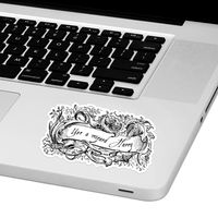 Yer A Wizard Harry Laptop Trackpad Sticker 4" Wide x 2.5" Tall