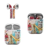 Skin Decals for Apple AirPods - Surreal Owl - Sticker Wrap Fits 1st and 2nd Generation