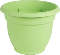 Bloem Ariana 10-inch Planter with Self Watering Grid Honey Dew